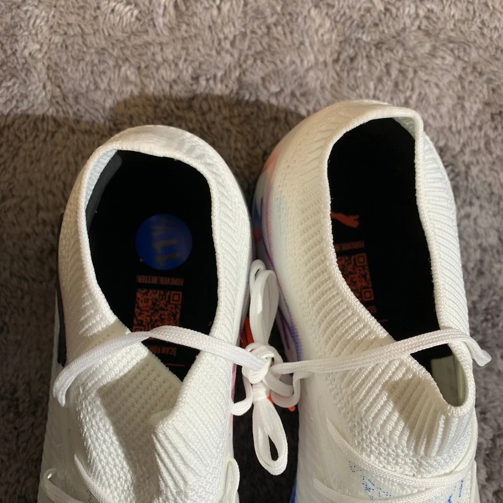 Puma‎ Future 7 Soccer Cleats White Blue Orange 108588-01 Mens 11.5US